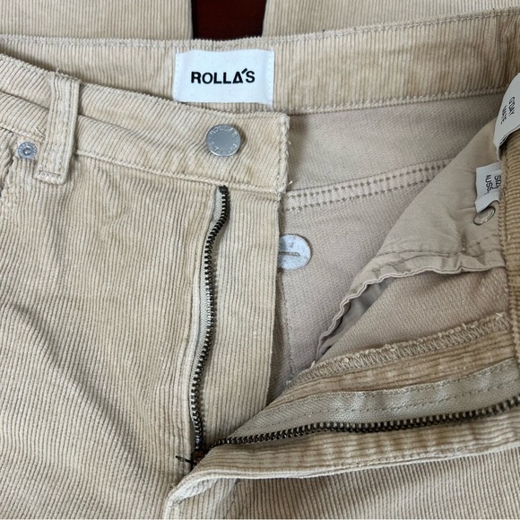 ROLLA’S Original High Rise Straight Corduroy Pants Tan Size 28 - Picture 9 of 13